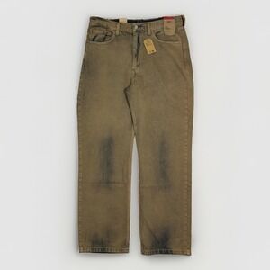 Levi's 565 Jeans Men's Size 33x32 Loose Straight Tan/Brown Denim Cotton NWT